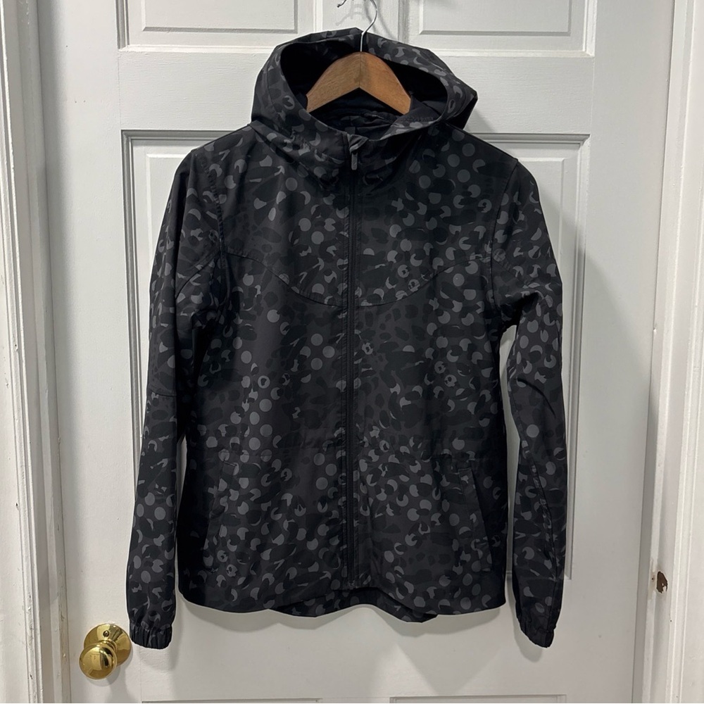 Lululemon Women’s Packable Water Repellent Jacket Size 4 Primal Dot Max Black - Picture 4 of 10